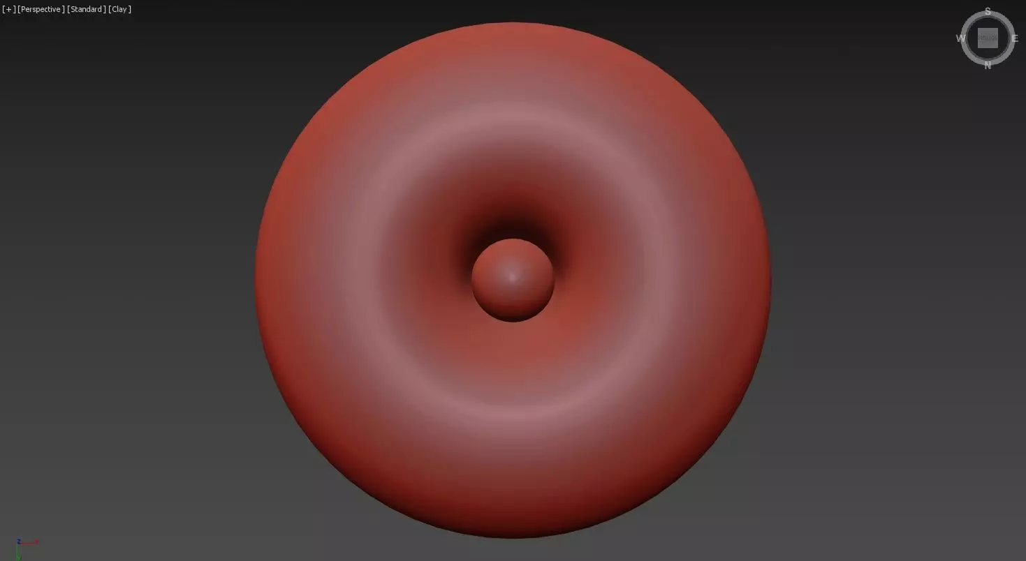 Round Glass Flush Mount 3D model_7