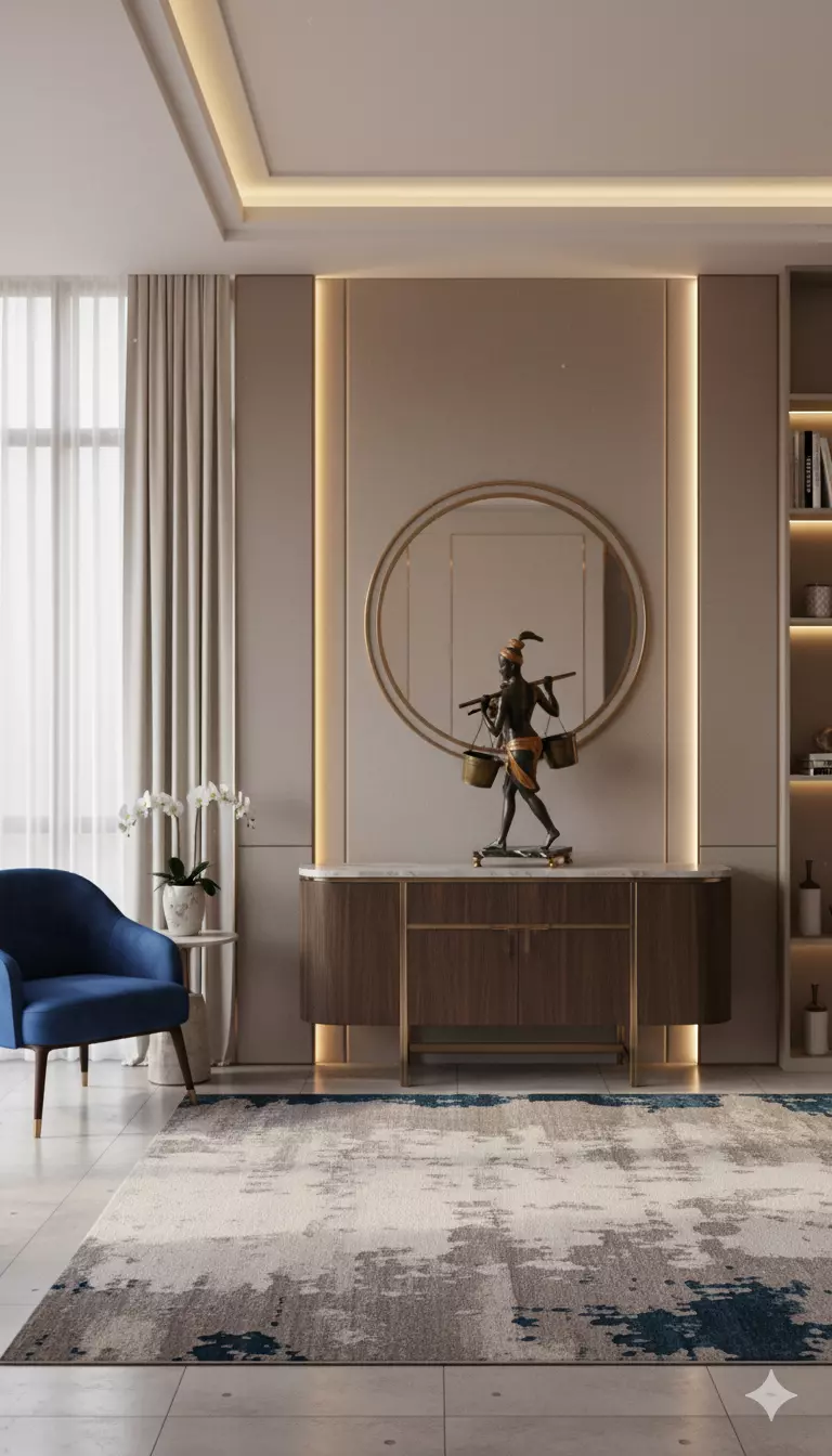 Classical Bronze Statue Naiad Carrying Buckets Low-poly 3D model_2