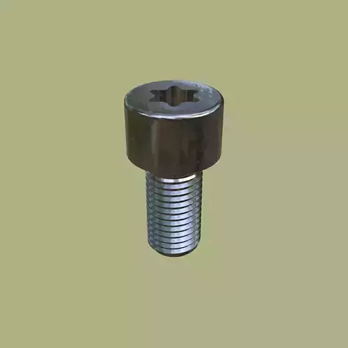 Steel Stained M10 Torx T50 Cap Bolt with PBR 4K