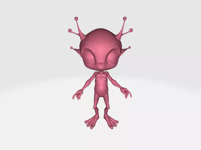  Alien Creature 3D Model Game Ready Sci-Fi Character Low-poly 3D model_2