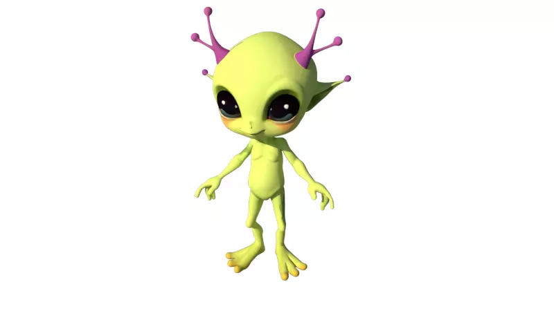  Alien Creature 3D Model Game Ready Sci-Fi Character Low-poly 3D model_1