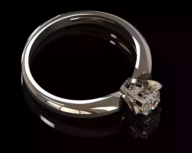 Bridal Ring and Earrings 3D Model