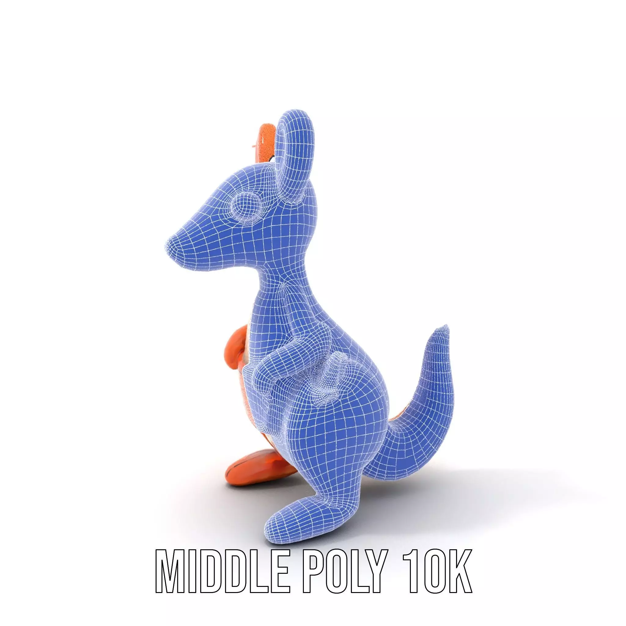 Playful Kangaroo Inflatable model pack Low-poly 3D model_16