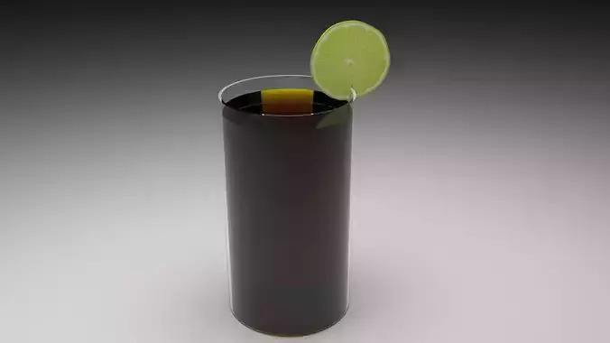 Coca Cola With Lime 3D model