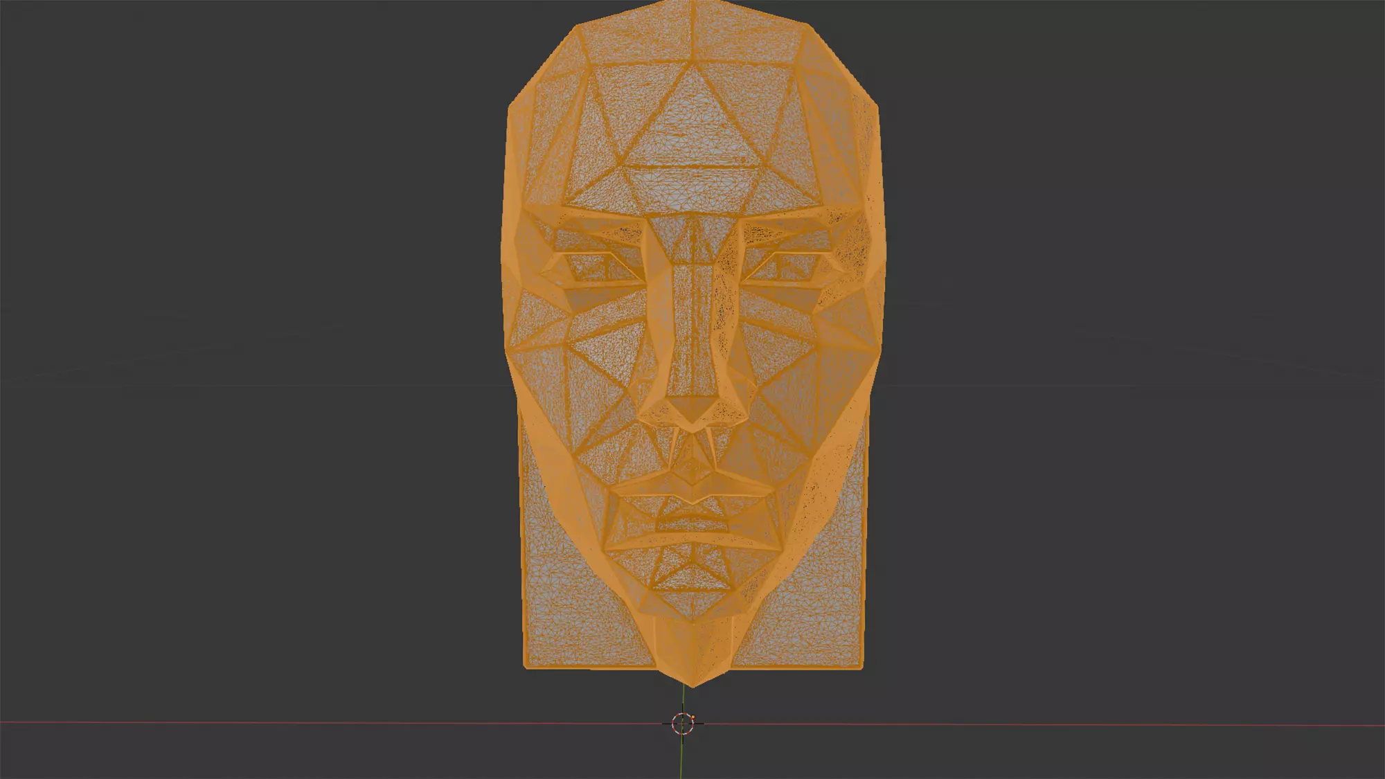 Faceted Human Face Sculpture in Origami Style 3D print model_6