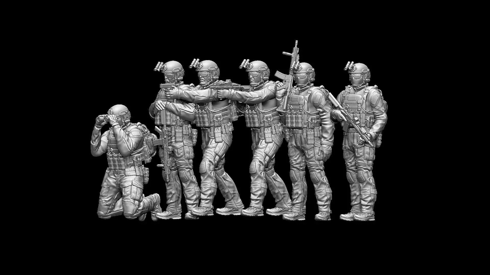 US RANGER SOLDIERS 3D print model_17