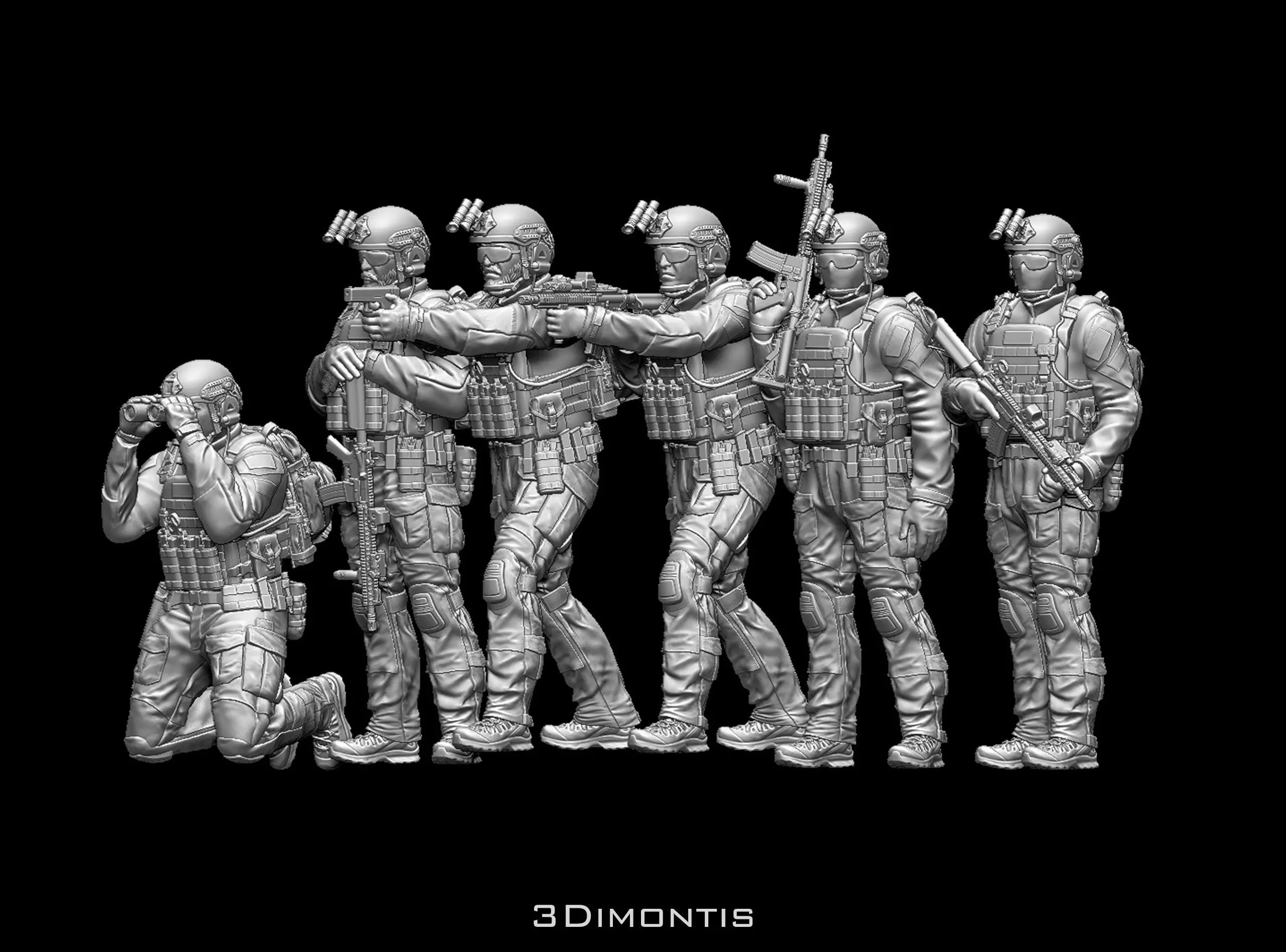 US RANGER SOLDIERS 3D print model_20