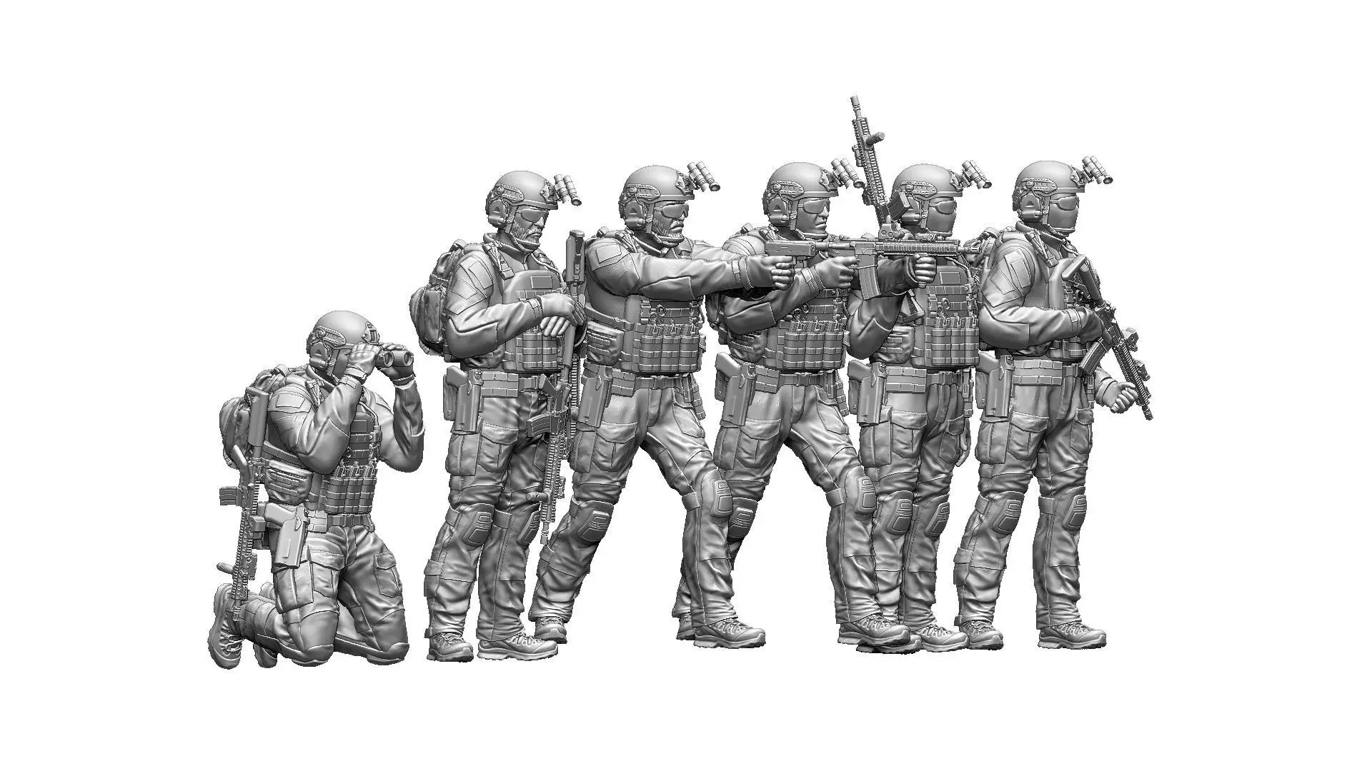 US RANGER SOLDIERS 3D print model_22
