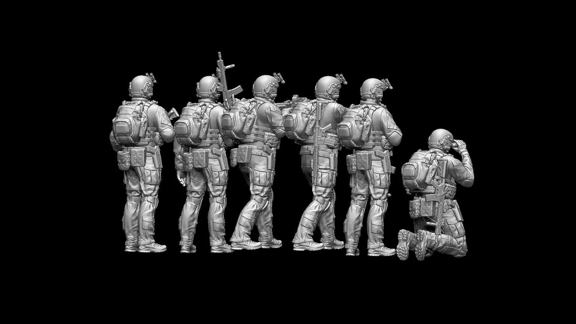 US RANGER SOLDIERS 3D print model_27