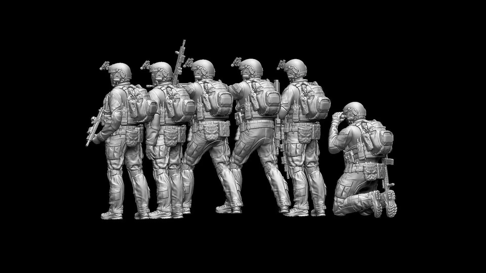 US RANGER SOLDIERS 3D print model_21