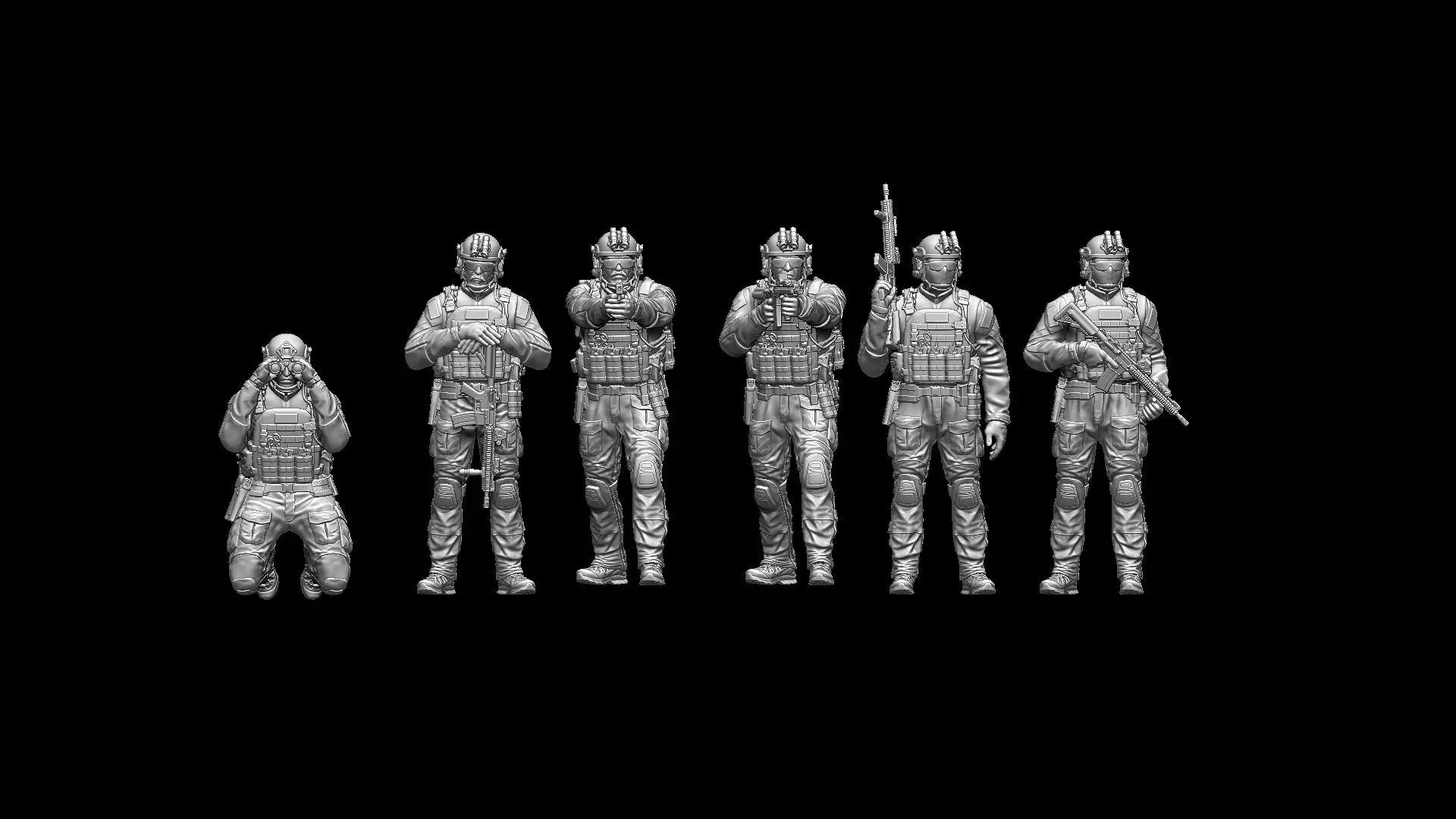 US RANGER SOLDIERS 3D print model_10
