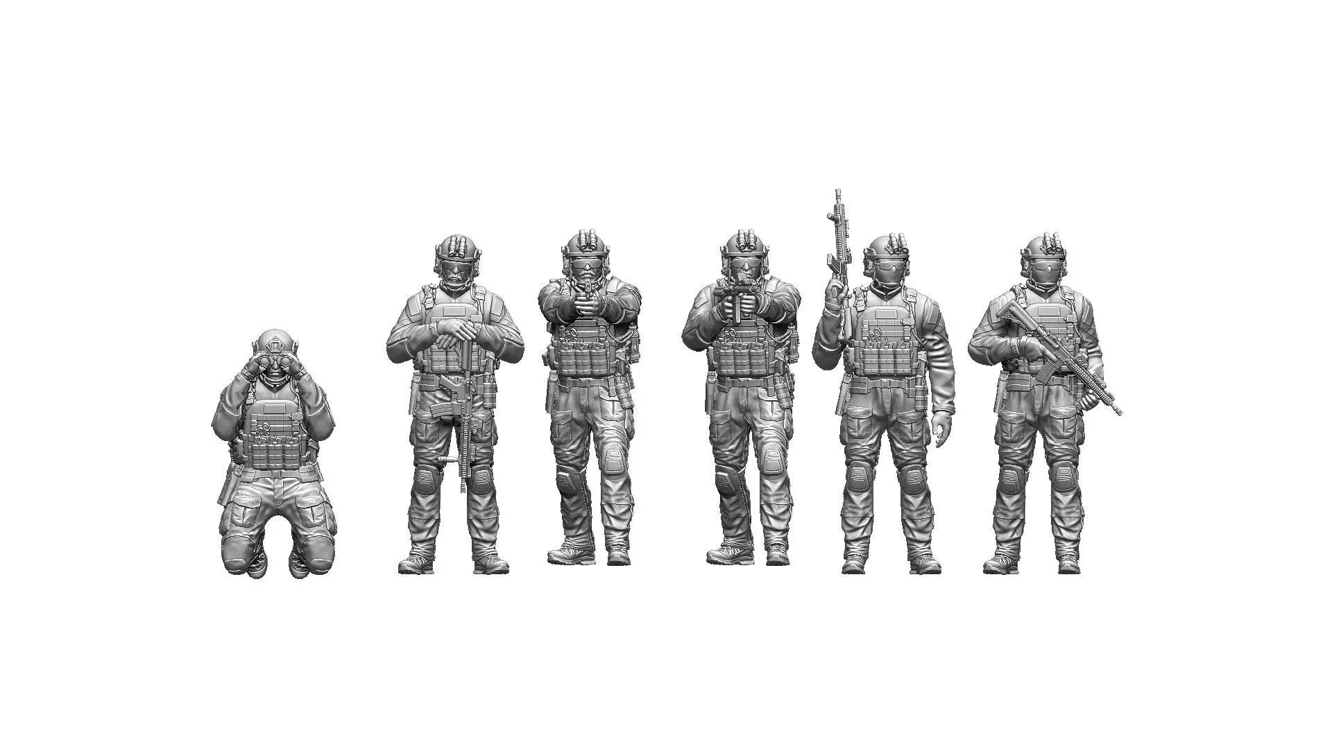 US RANGER SOLDIERS 3D print model_8