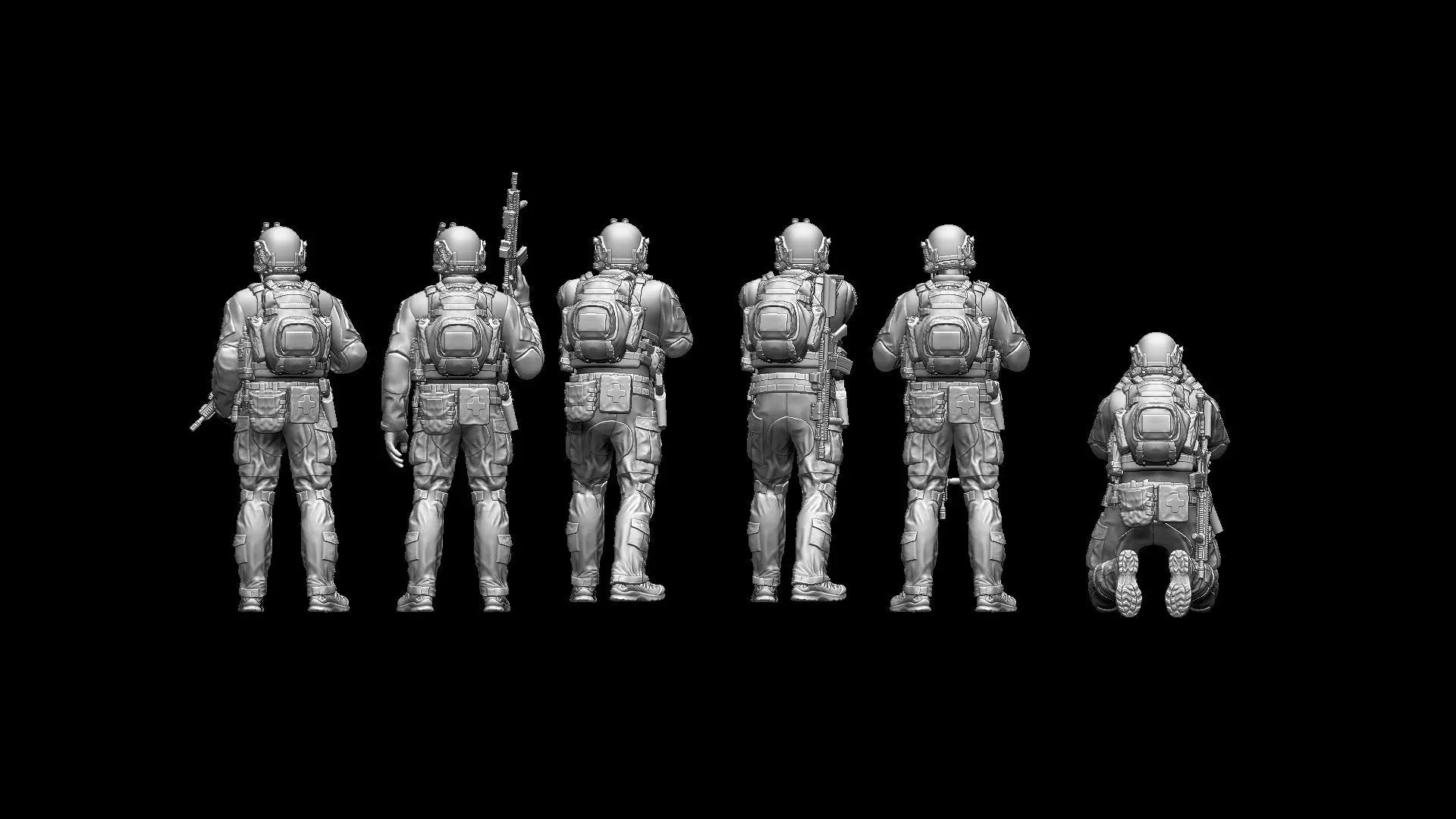 US RANGER SOLDIERS 3D print model_5