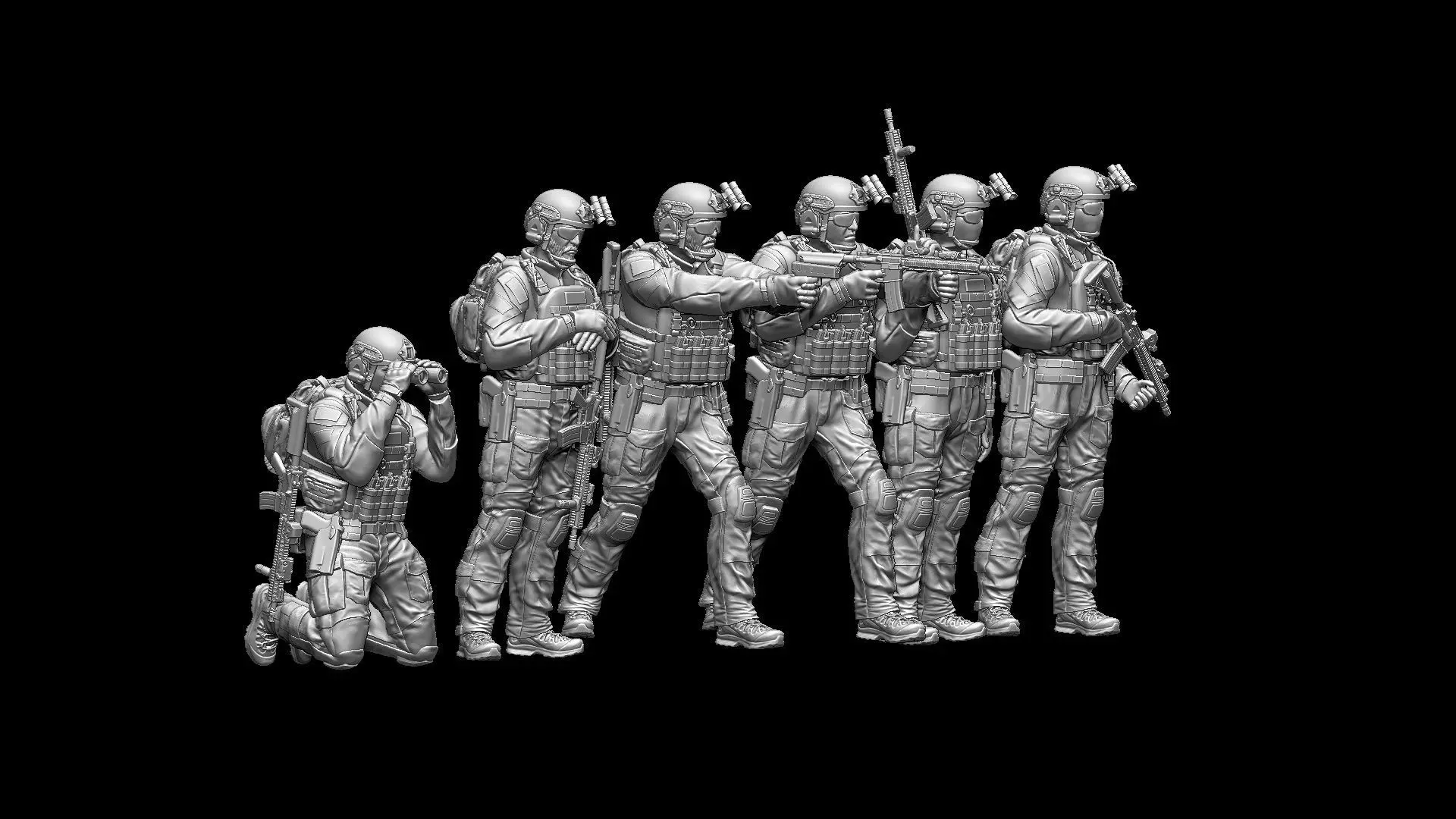 US RANGER SOLDIERS 3D print model_6