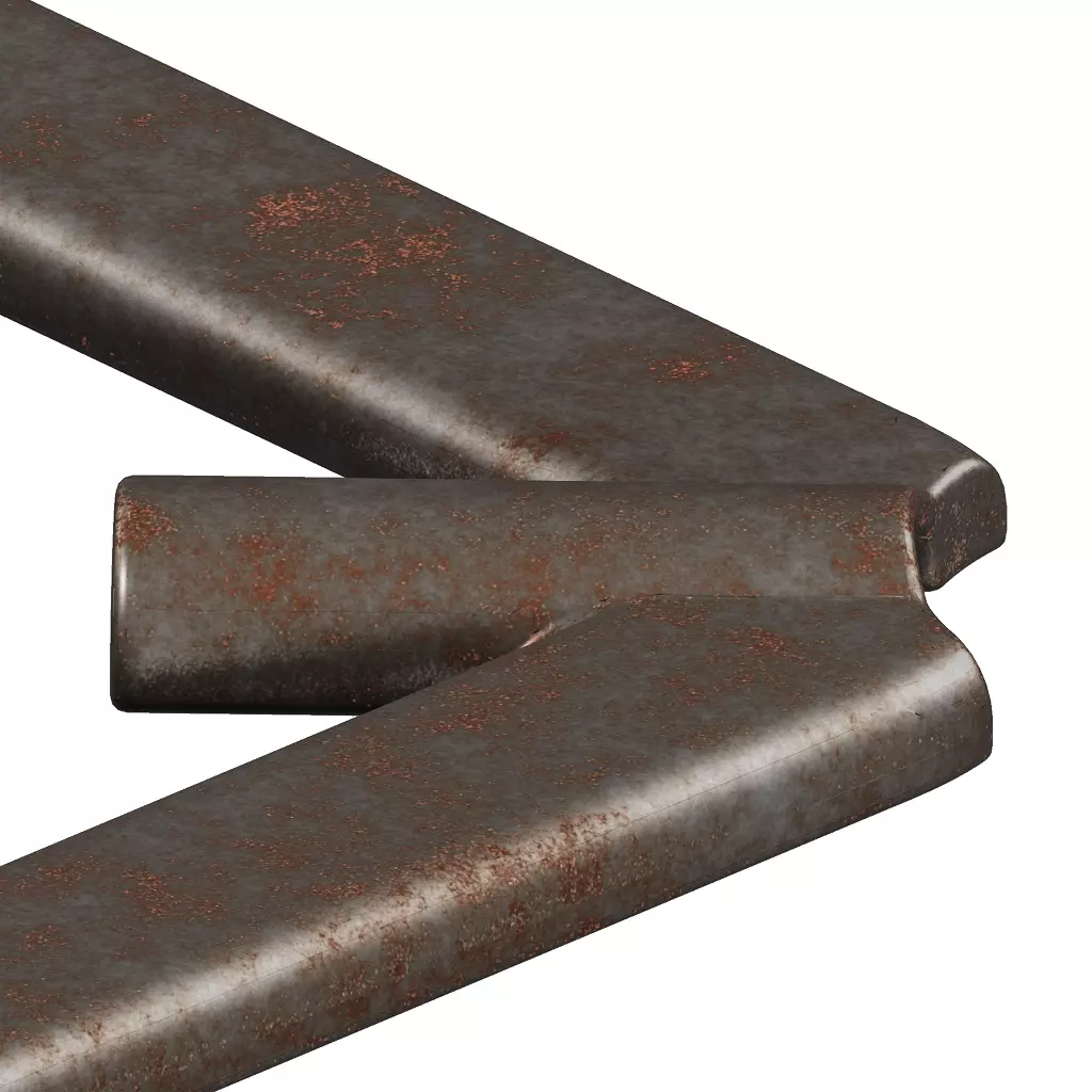 Rusty Stove Pan Support 3D model_2