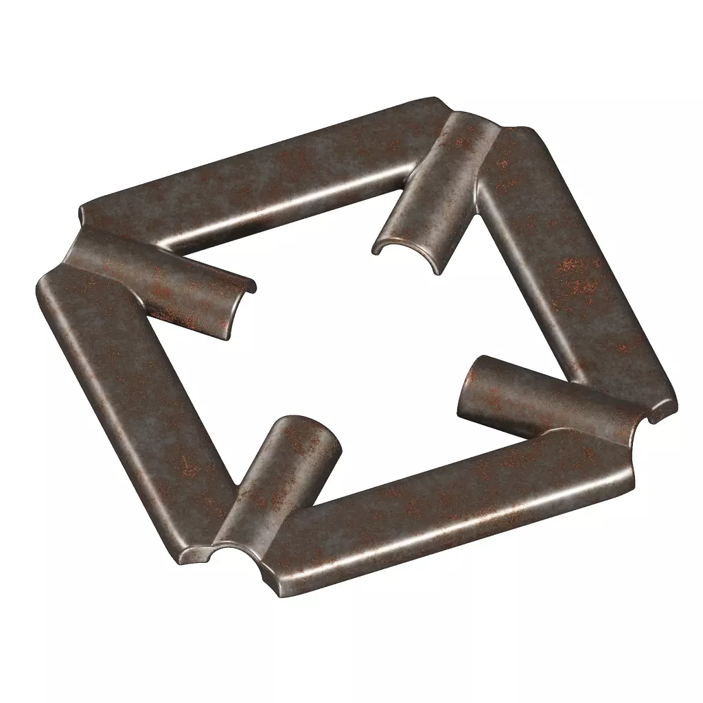 Rusty Stove Pan Support 3D model_1