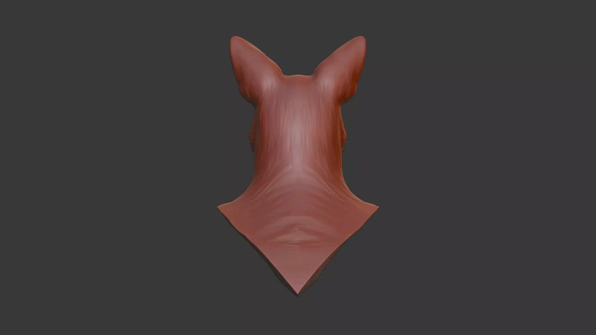 Coyote Bust 3D Model - STL Printable Wildlife Animal 3D print model_5