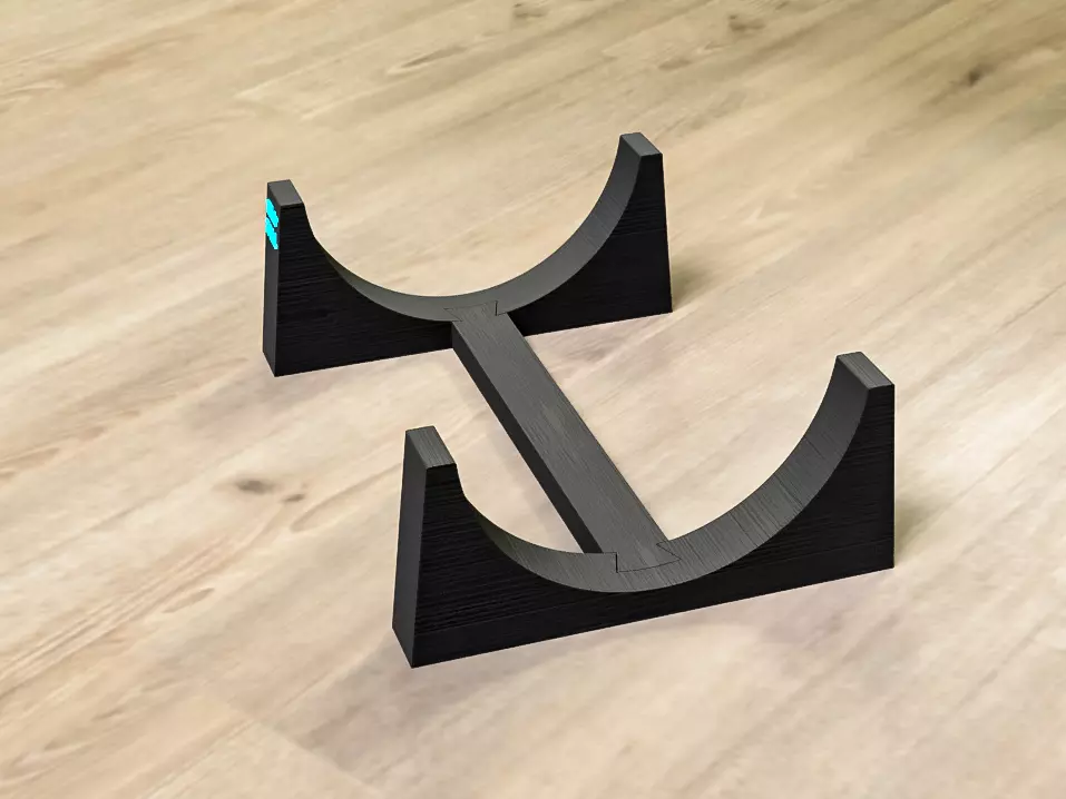 Diving Cylinder Stand 3D print model_2