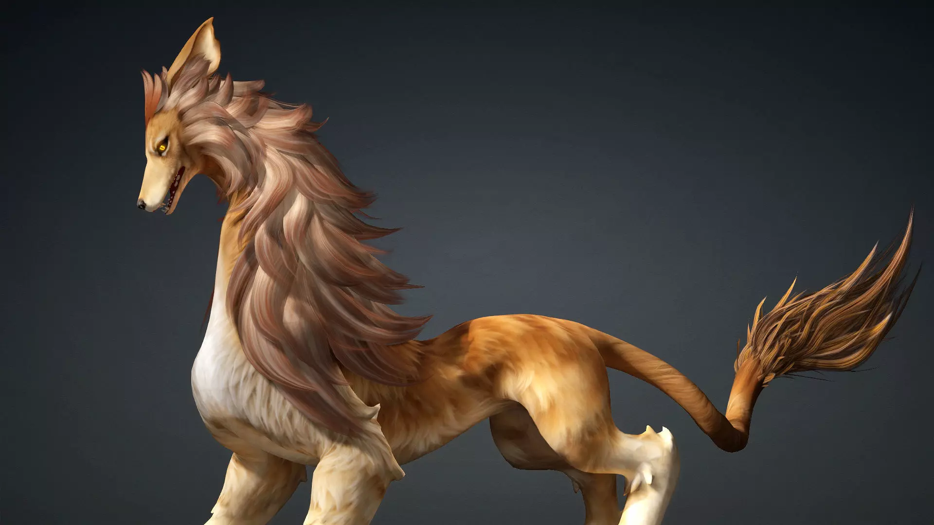 Divine Wolf-A3 3D model_3