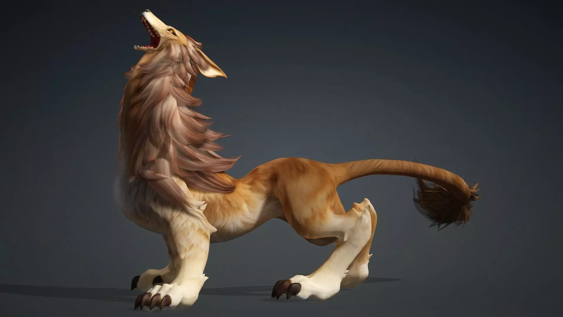 Divine Wolf-A3 3D model_11