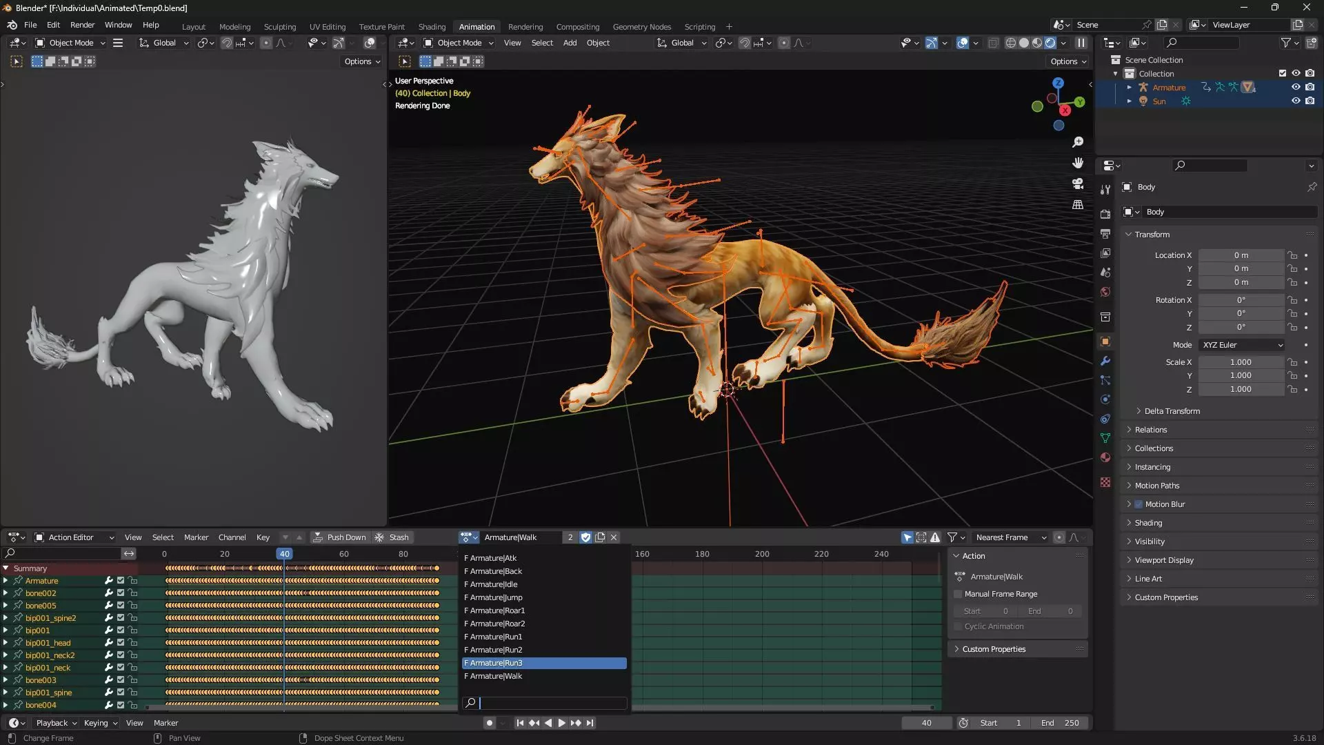 Divine Wolf-A3 3D model_23