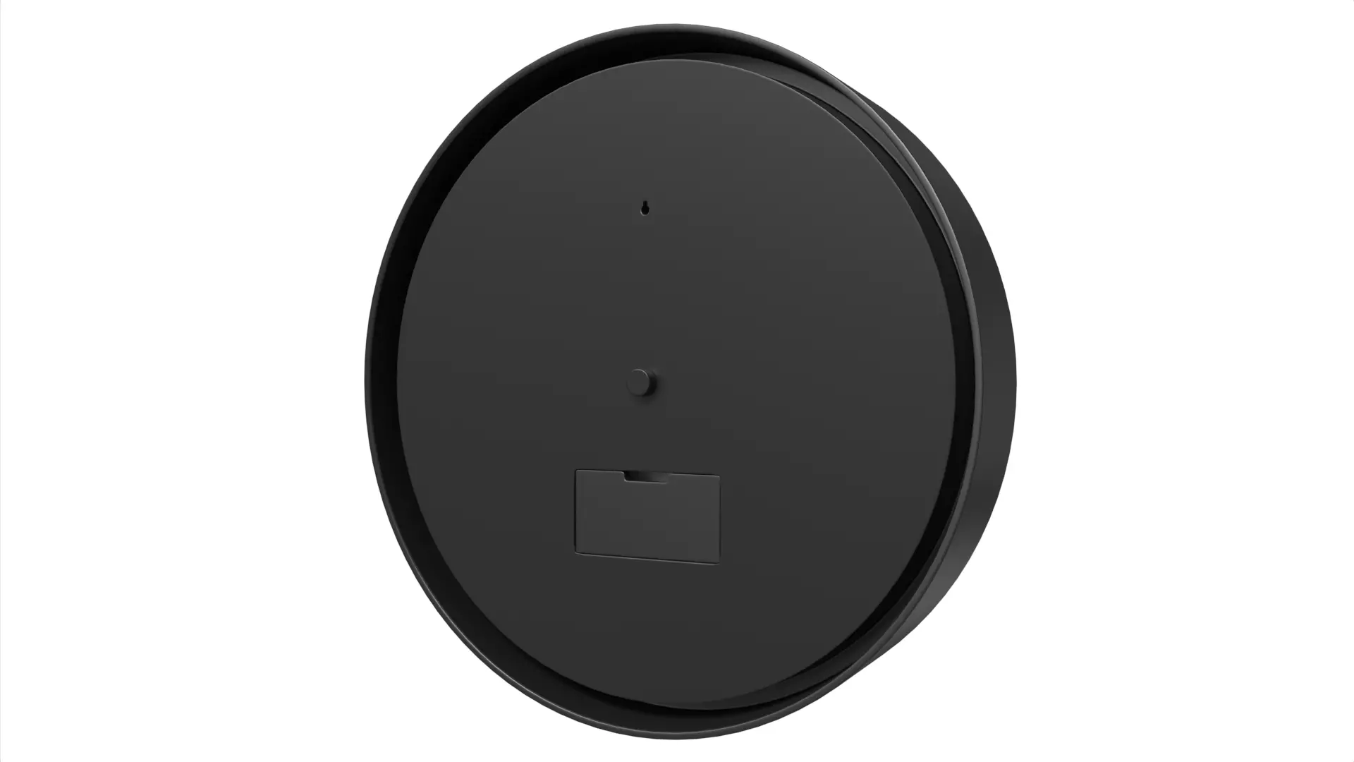 Analogue Wall Clock White Black Low-poly 3D model_4