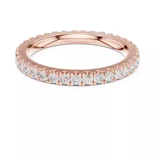 Full Eternity Round Cut Pave Diamond Wedding Band 3DM STL Video 3D print model