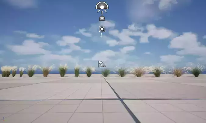 Wind UE5 Plants - Nassella tenuissima - Mexican feather grass