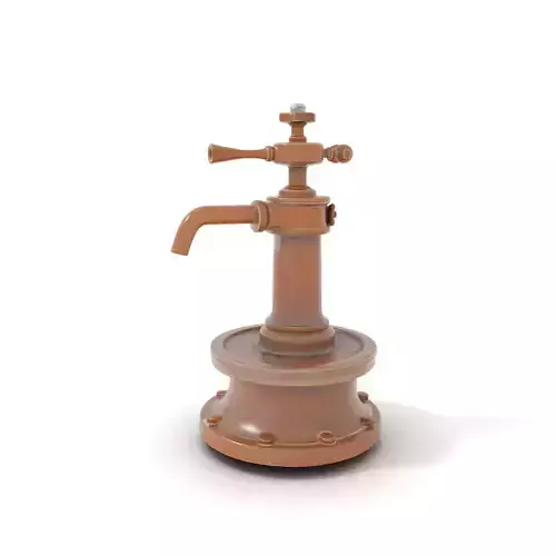 Vintage Brass Pump model pack Low-poly 3D model