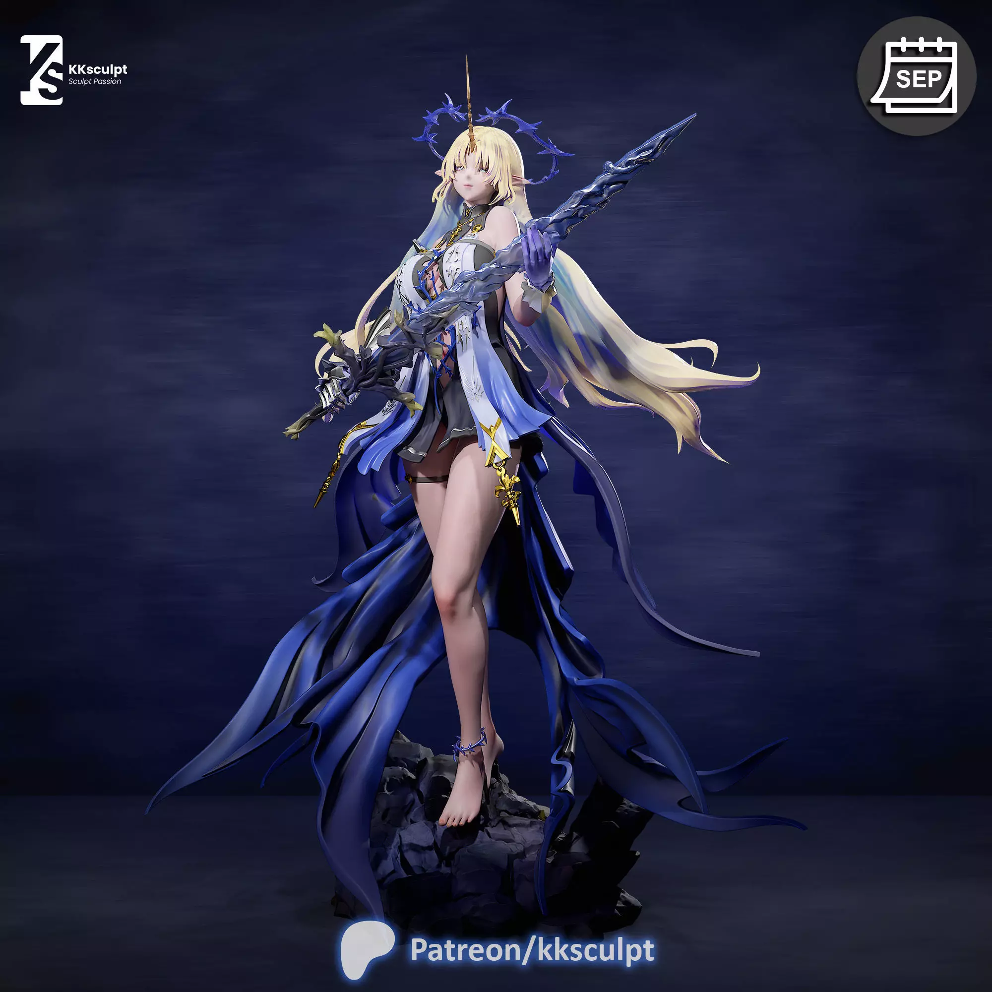 Fleurdelys - Wuthering Waves Game Figure For 3D Printing 3D print model_2