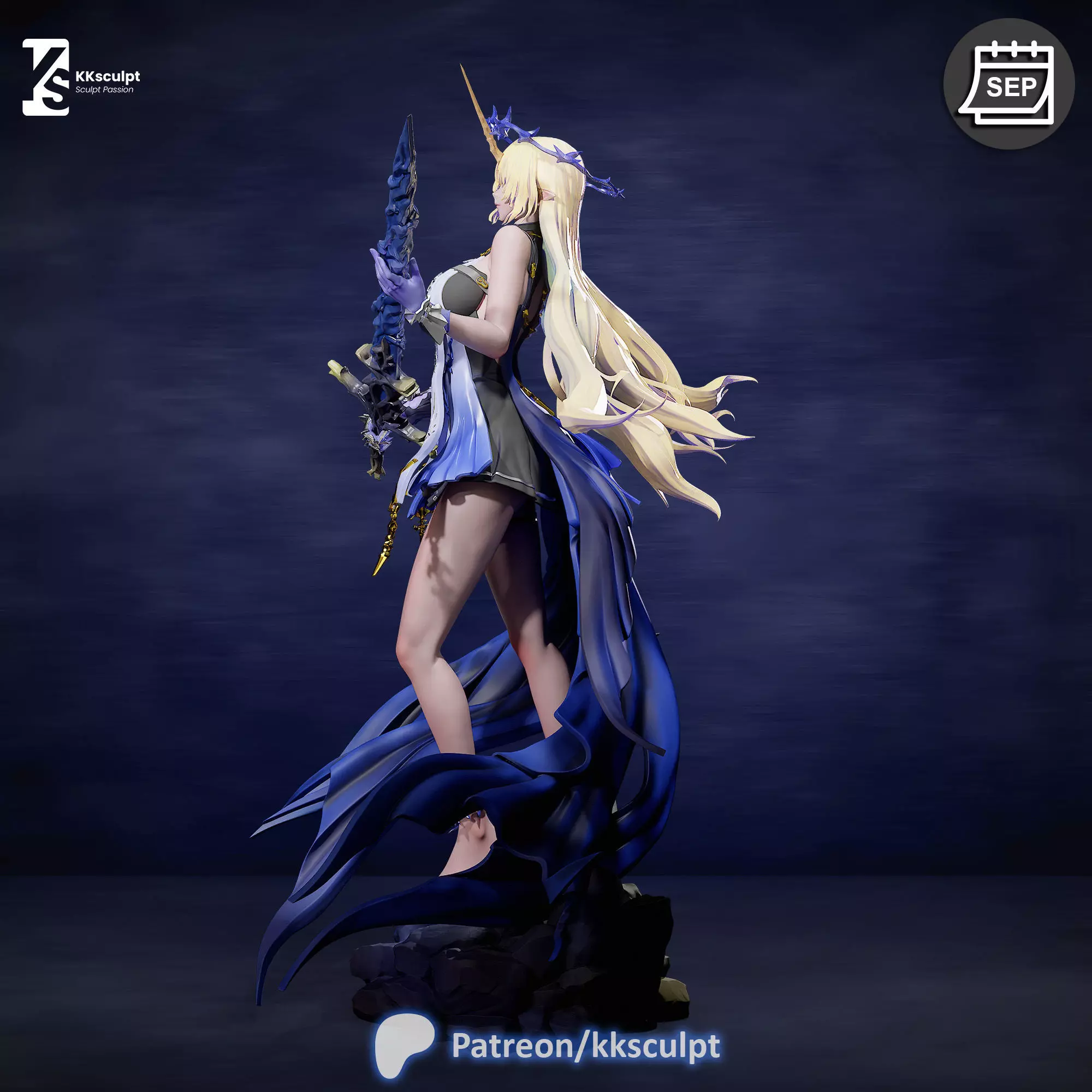 Fleurdelys - Wuthering Waves Game Figure For 3D Printing 3D print model_3