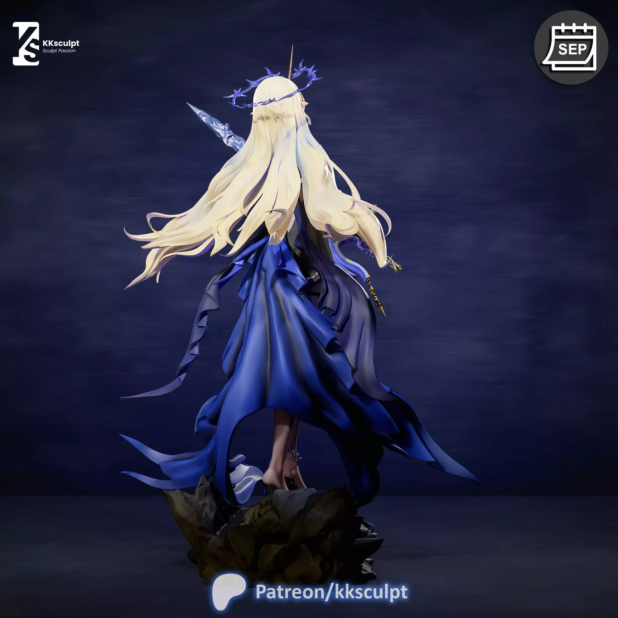Fleurdelys - Wuthering Waves Game Figure For 3D Printing 3D print model_5