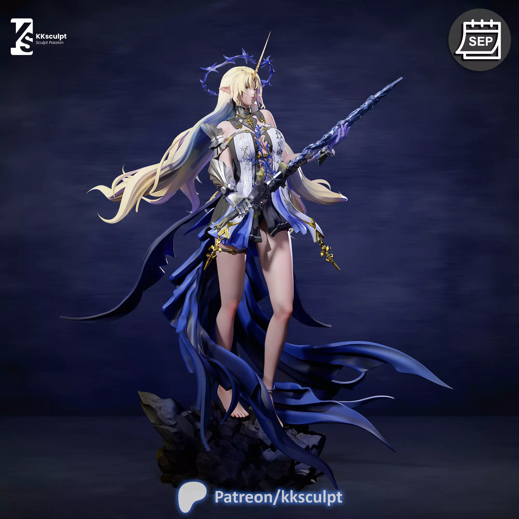 Fleurdelys - Wuthering Waves Game Figure For 3D Printing 3D print model_6