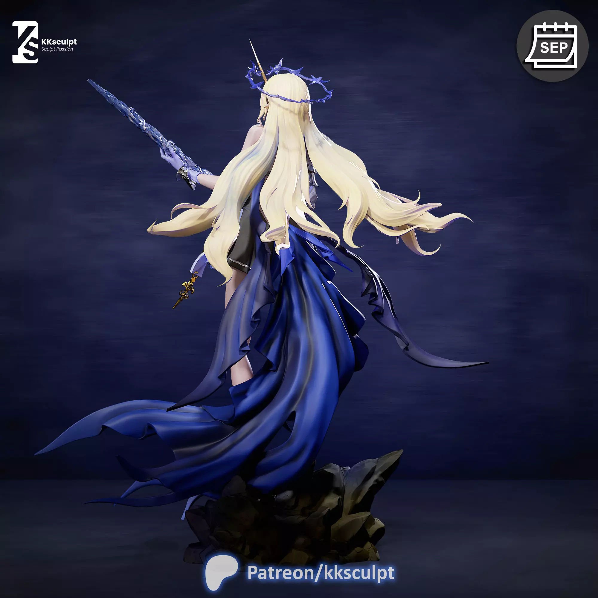 Fleurdelys - Wuthering Waves Game Figure For 3D Printing 3D print model_4