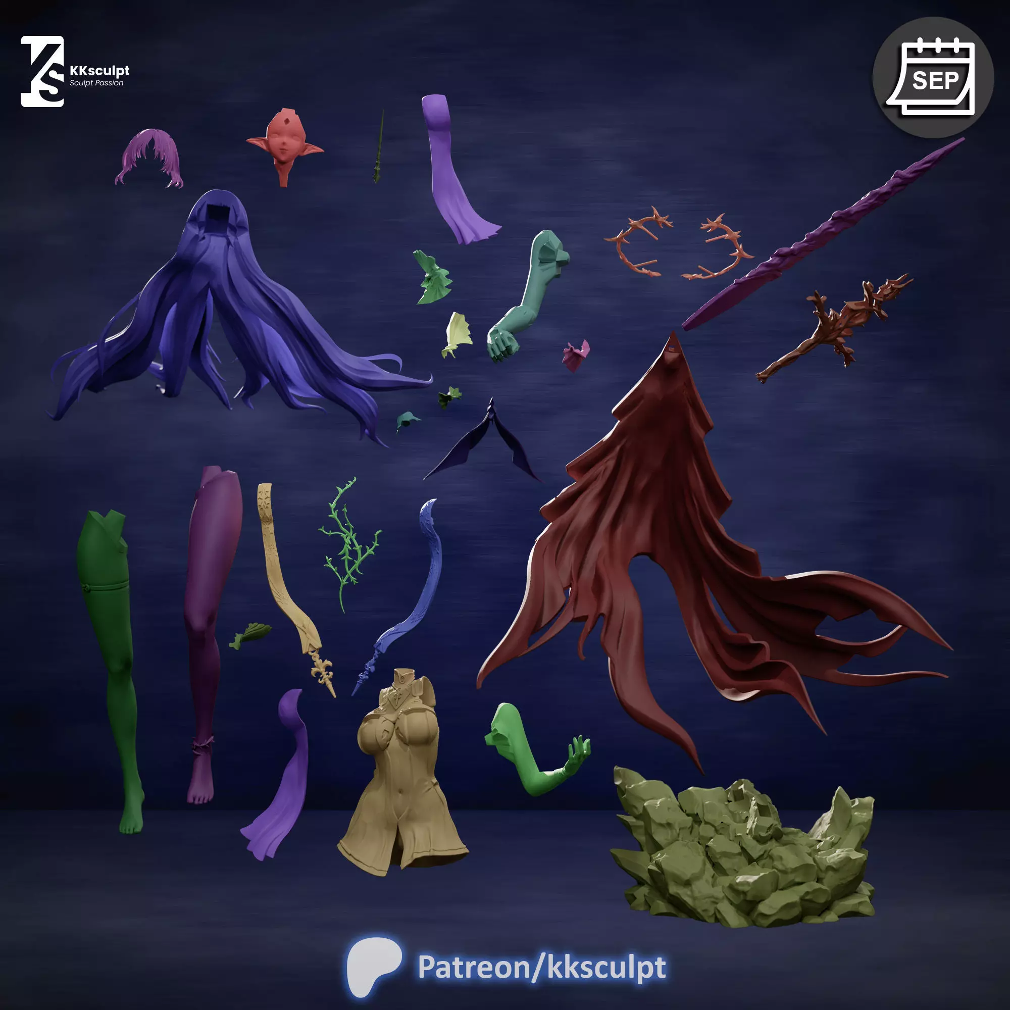 Fleurdelys - Wuthering Waves Game Figure For 3D Printing 3D print model_9