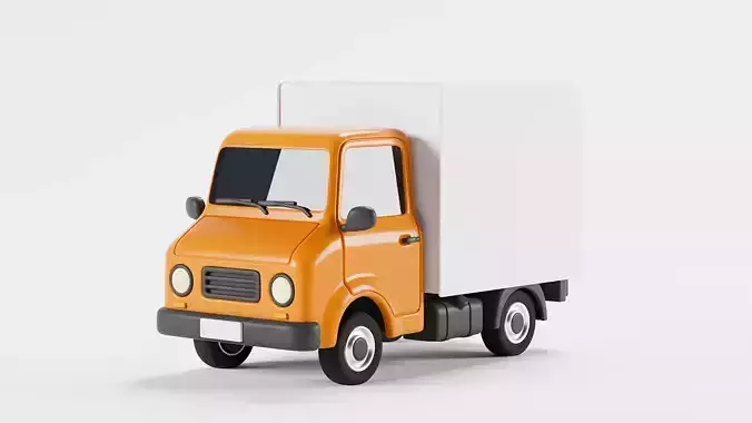 Stylized delivery truck
