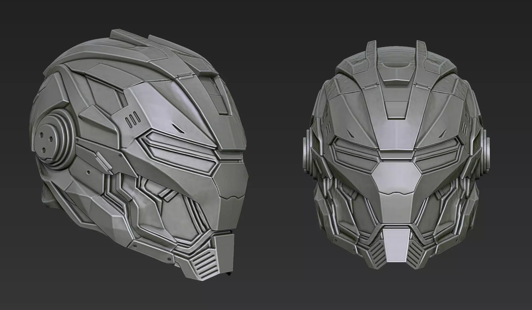 Sci-Fi Helmets Part 1 3D model_7