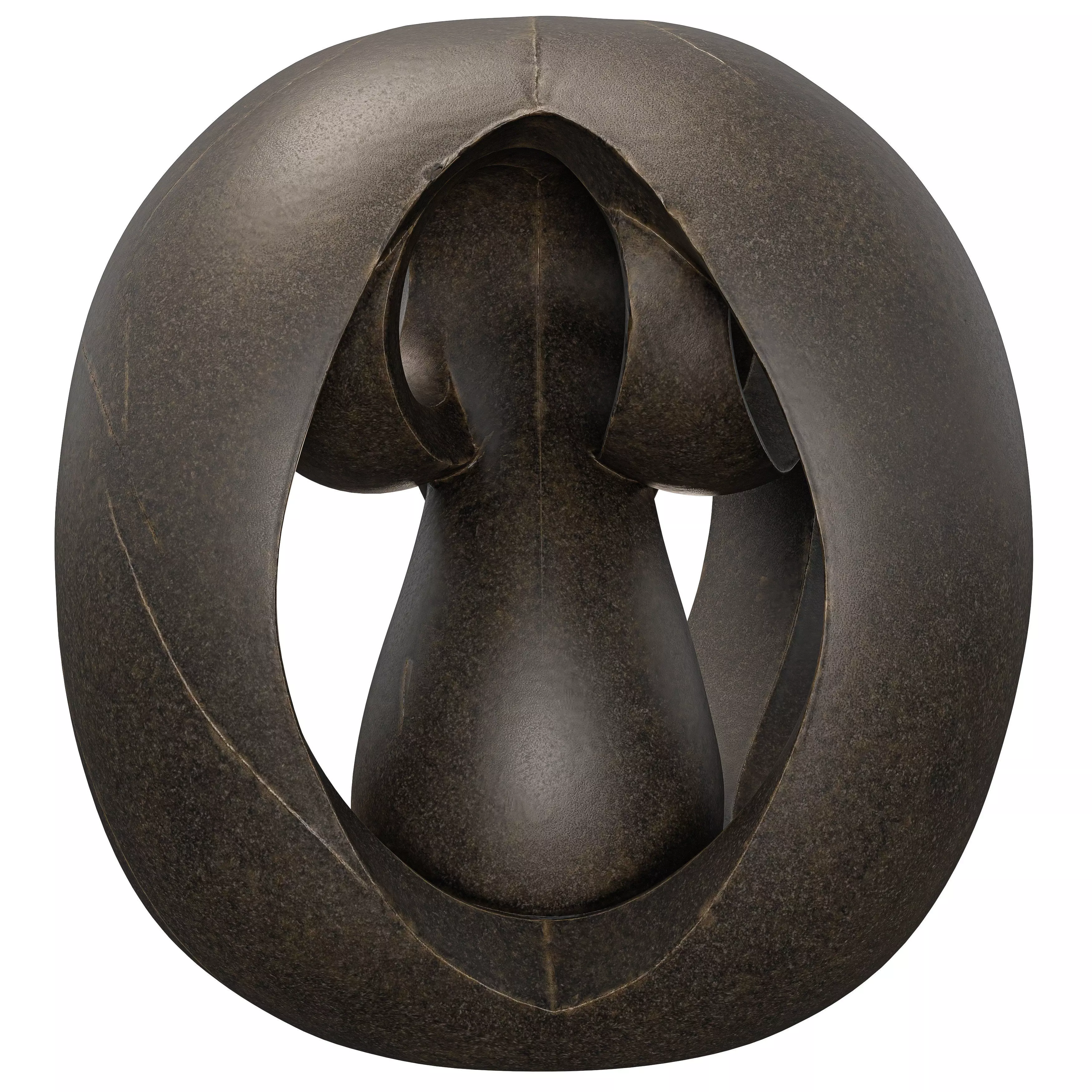 Abstract Profile Flowing Form Sculpture  3D model_5