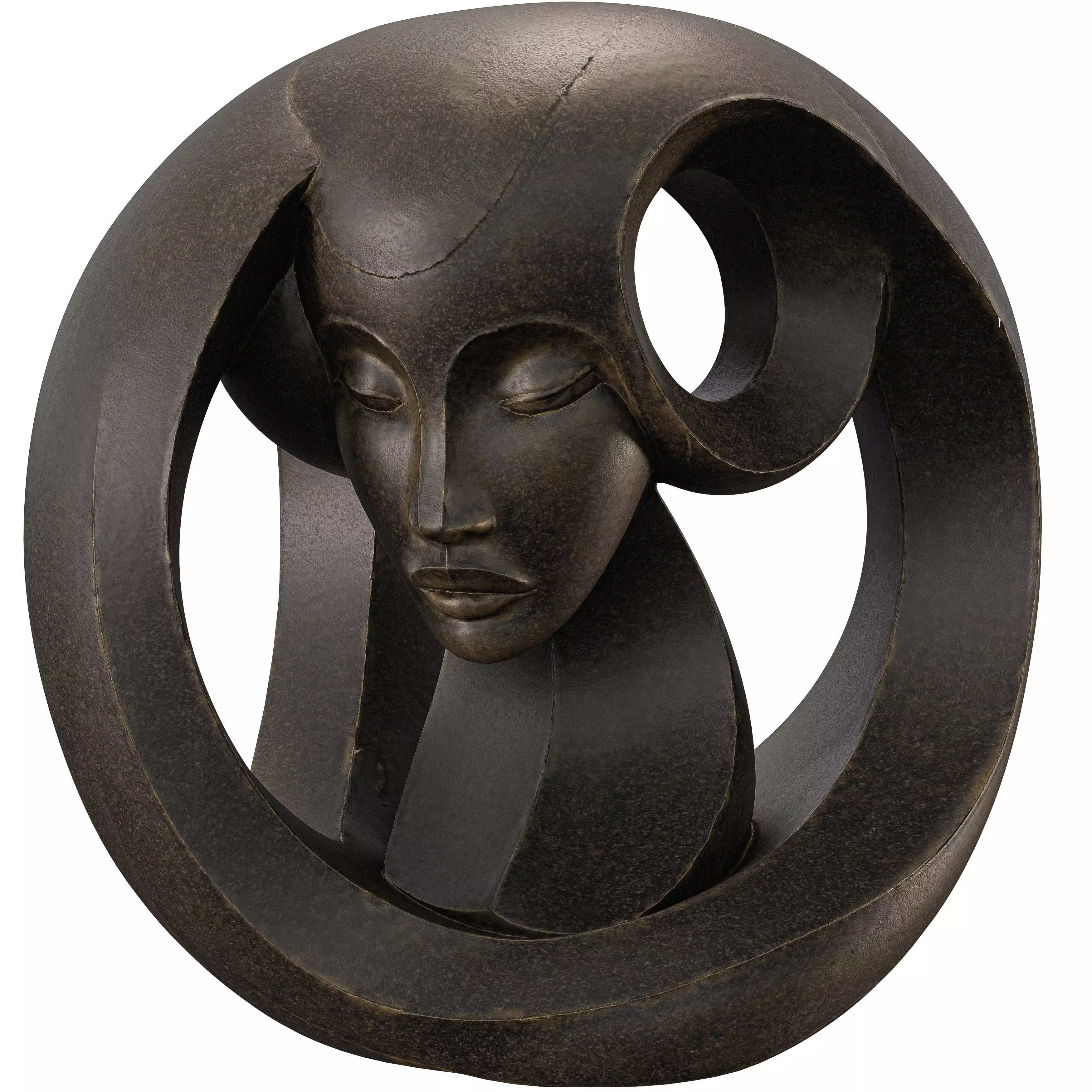 Abstract Profile Flowing Form Sculpture  3D model_3