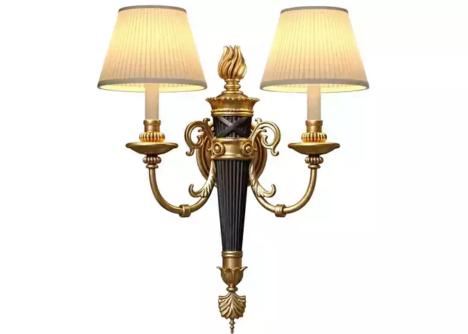 Copper Romantic Wall Sconce in American Classic Style Wall lamp