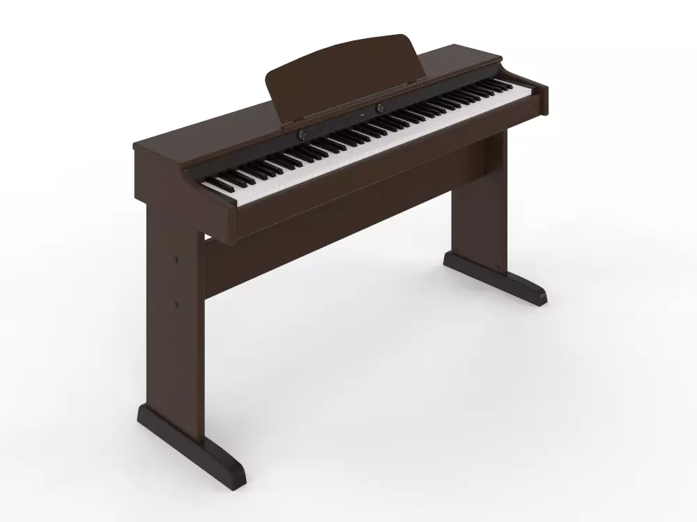 PIANO ERIFFIN BLACK Low-poly 3D model_5