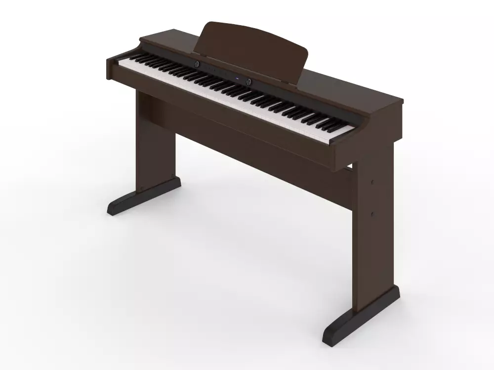 PIANO ERIFFIN BLACK Low-poly 3D model_6