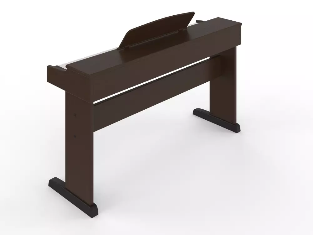 PIANO ERIFFIN BLACK Low-poly 3D model_7