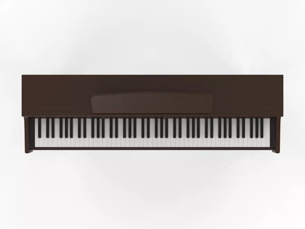PIANO ERIFFIN BLACK Low-poly 3D model_0
