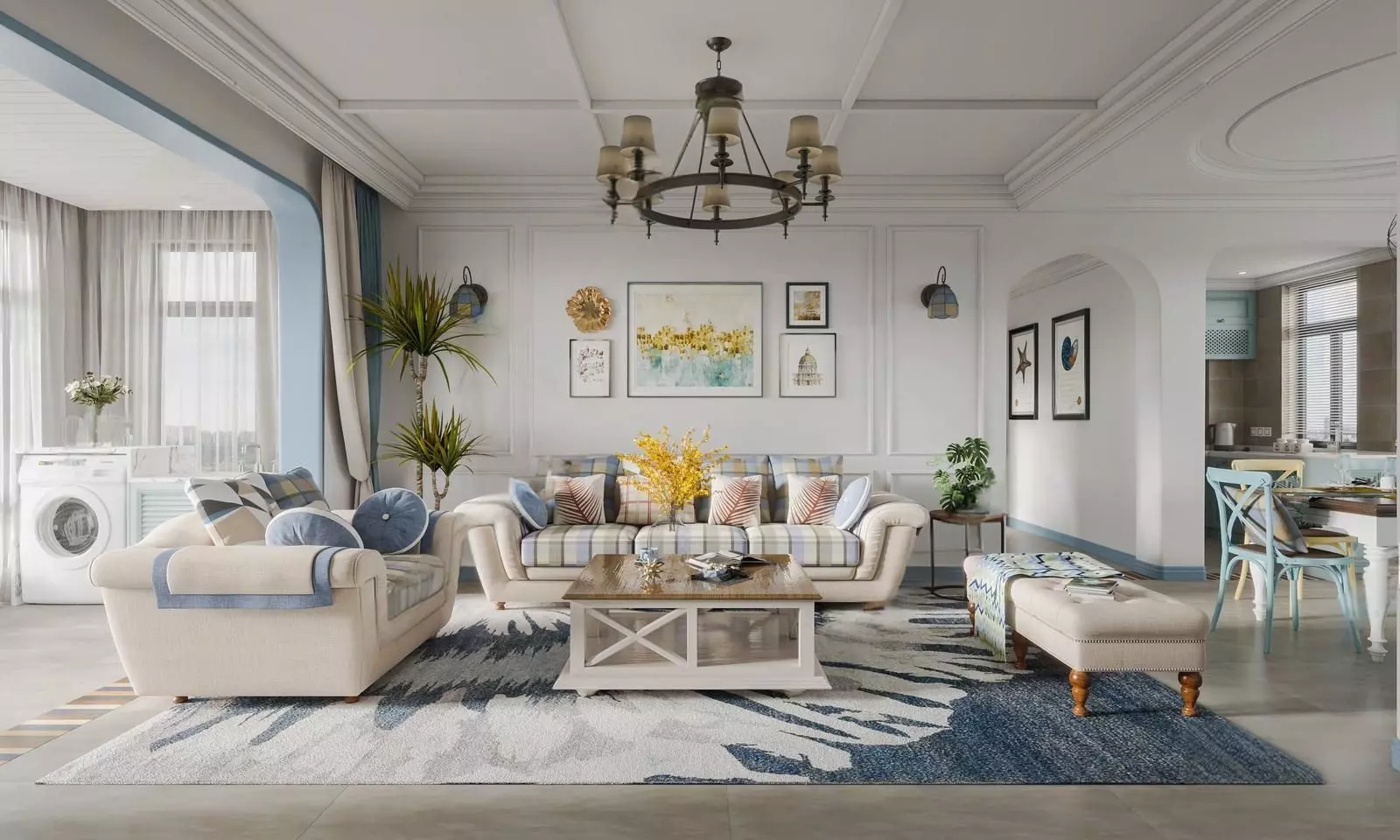 Parisian interior scene 3D model