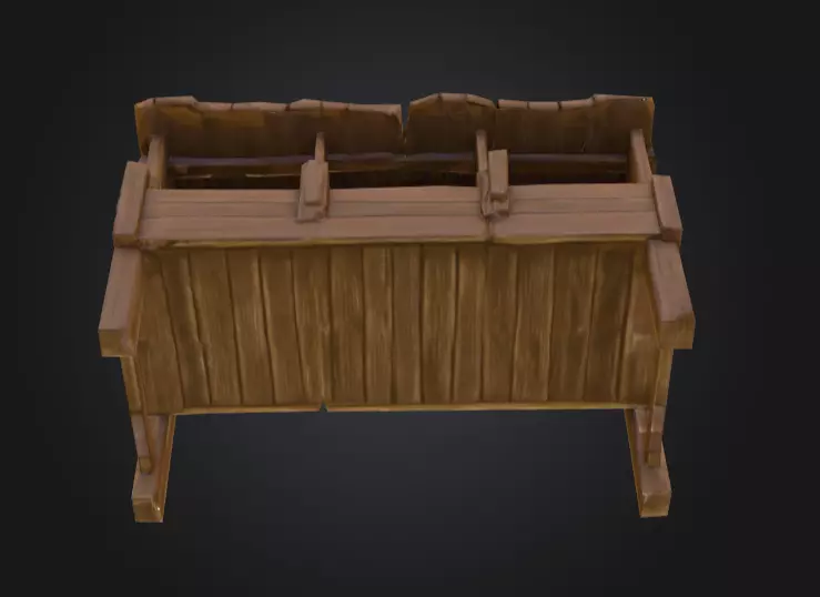 Feeder Station Low-poly 3D model_12