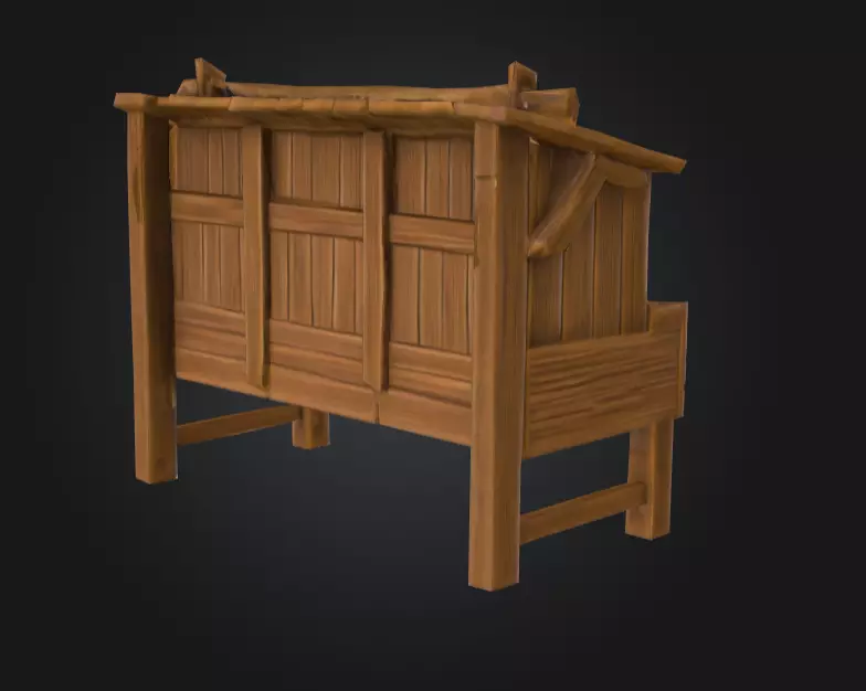 Feeder Station Low-poly 3D model_11