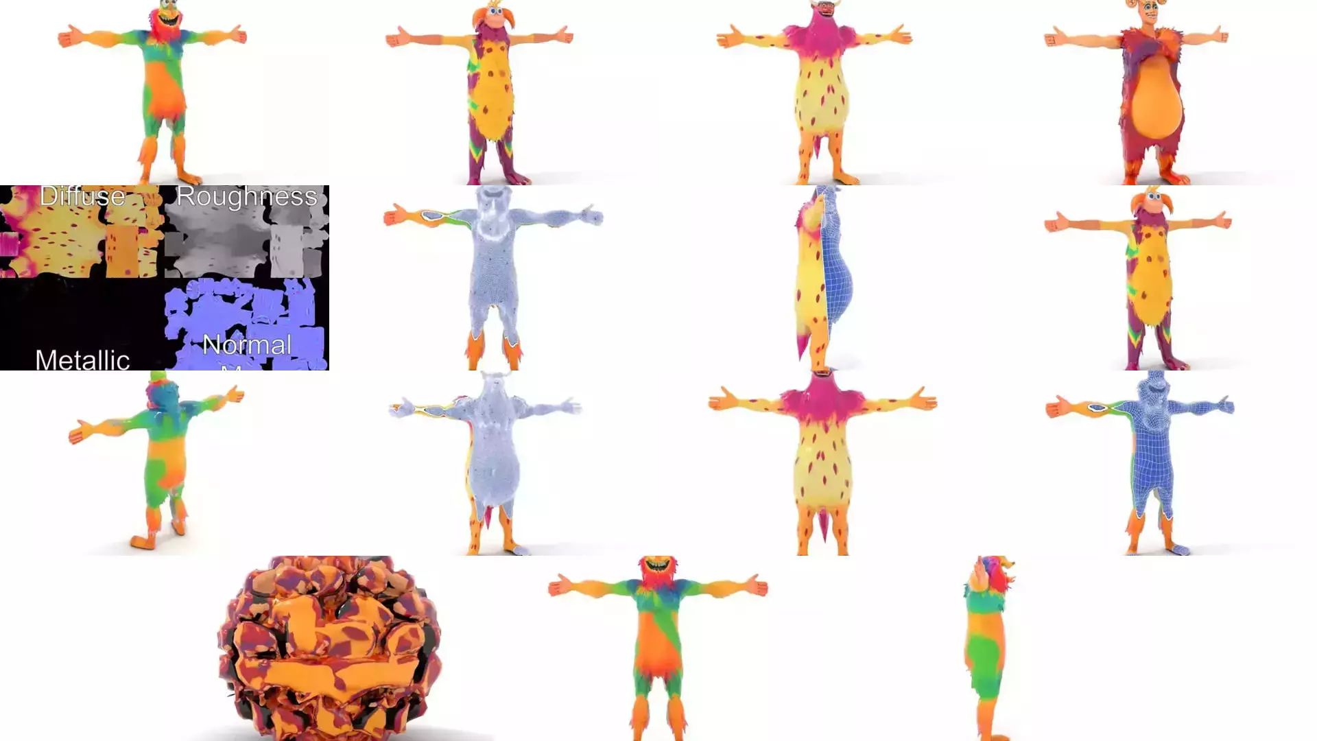 Vibrant Monster Models 3D Model Collection_37