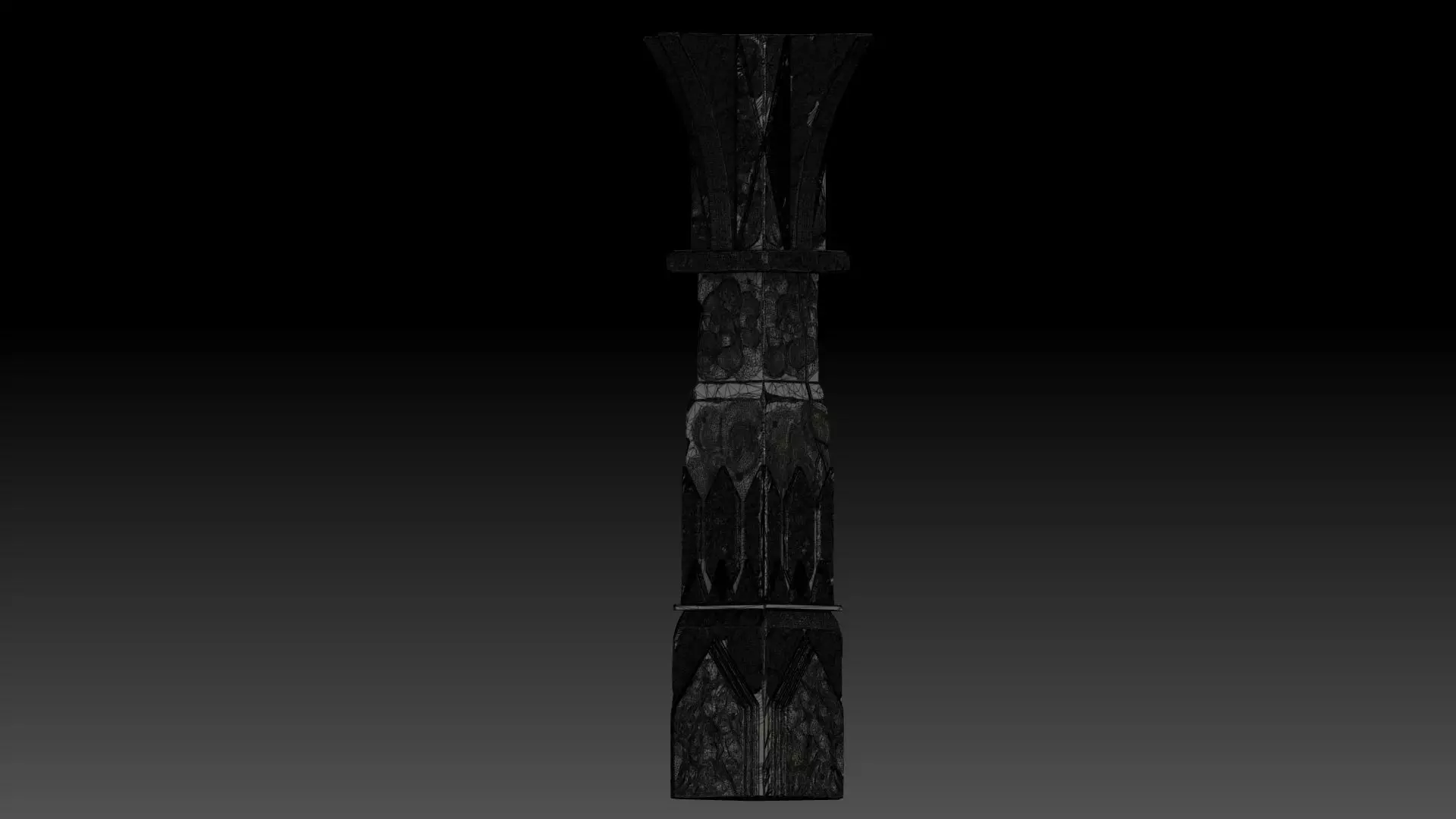 Stylized pillar  3D model_9
