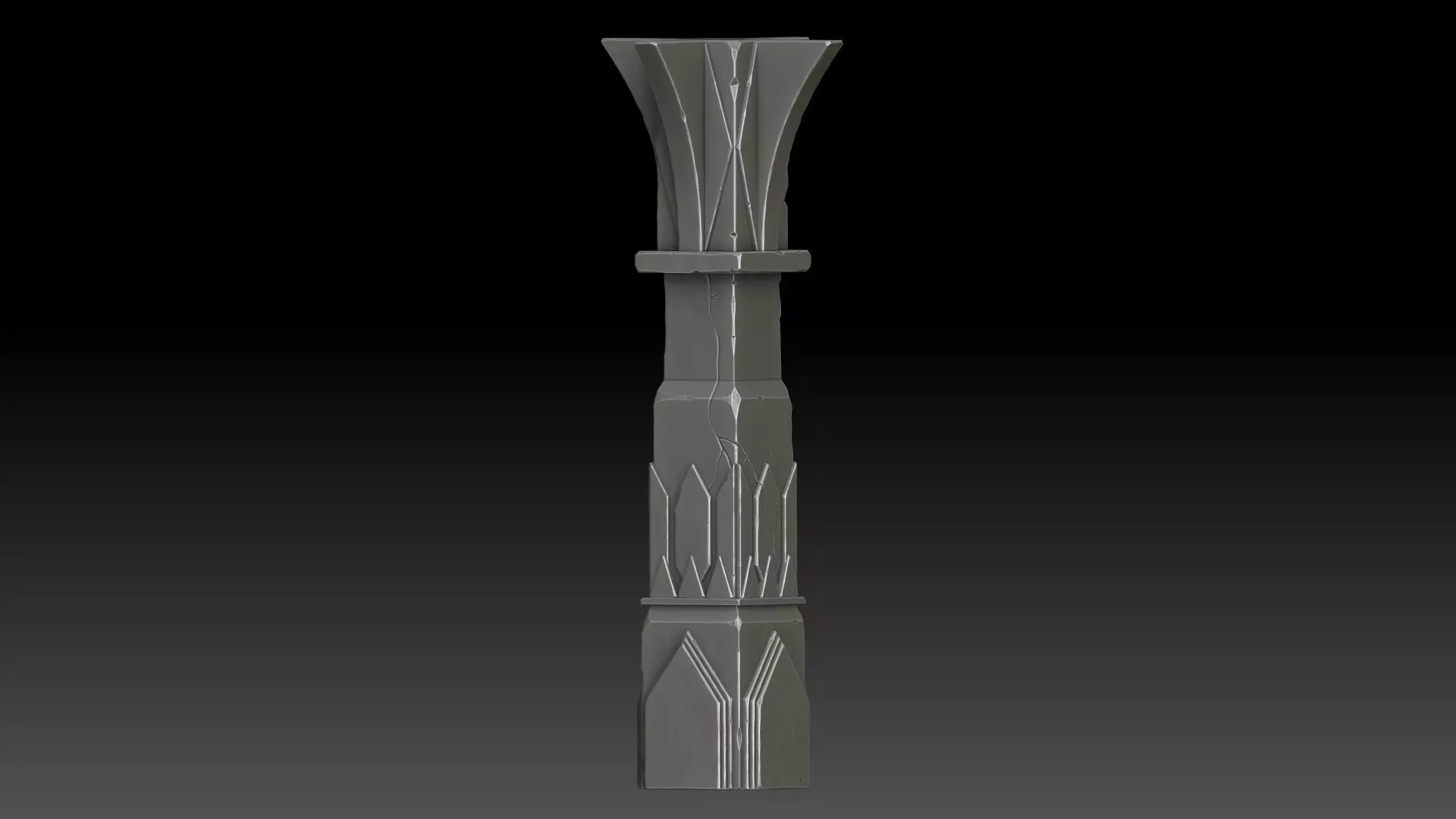 Stylized pillar  3D model_7